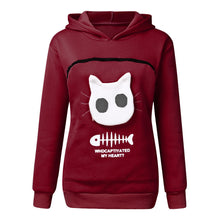 Load image into Gallery viewer, Cat print hoodie